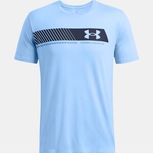 UNDER ARMOUR CHEST STRIPES TEE SHIRT XL